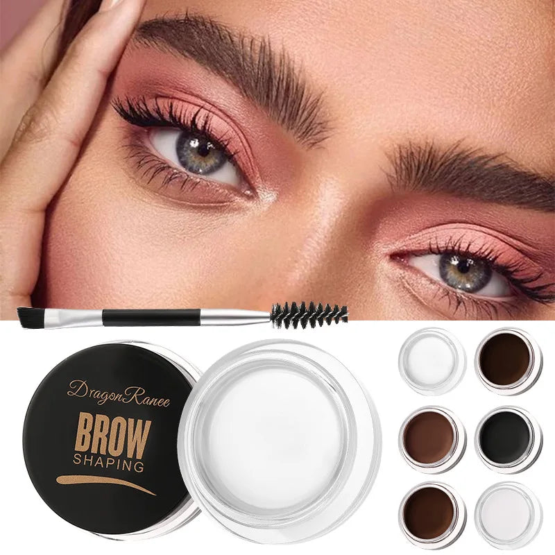 Dragon Ranee Wild Eyebrow Styling Cream: 3D Feathery Brow Soap & Clear Setting Wax