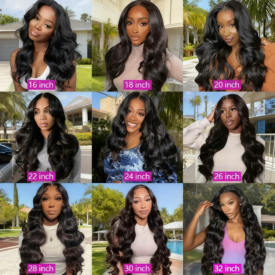Brazilian Body Wave Human Hair Bundles – Raw Unprocessed Virgin Weave Extensions (3–4 Bundles, 8–30 Inch)