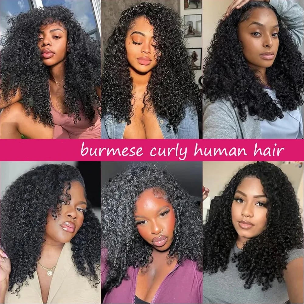 Raw Burmese Curly Hair Bundles – 100% Unprocessed Virgin Hair with Spiral Ends