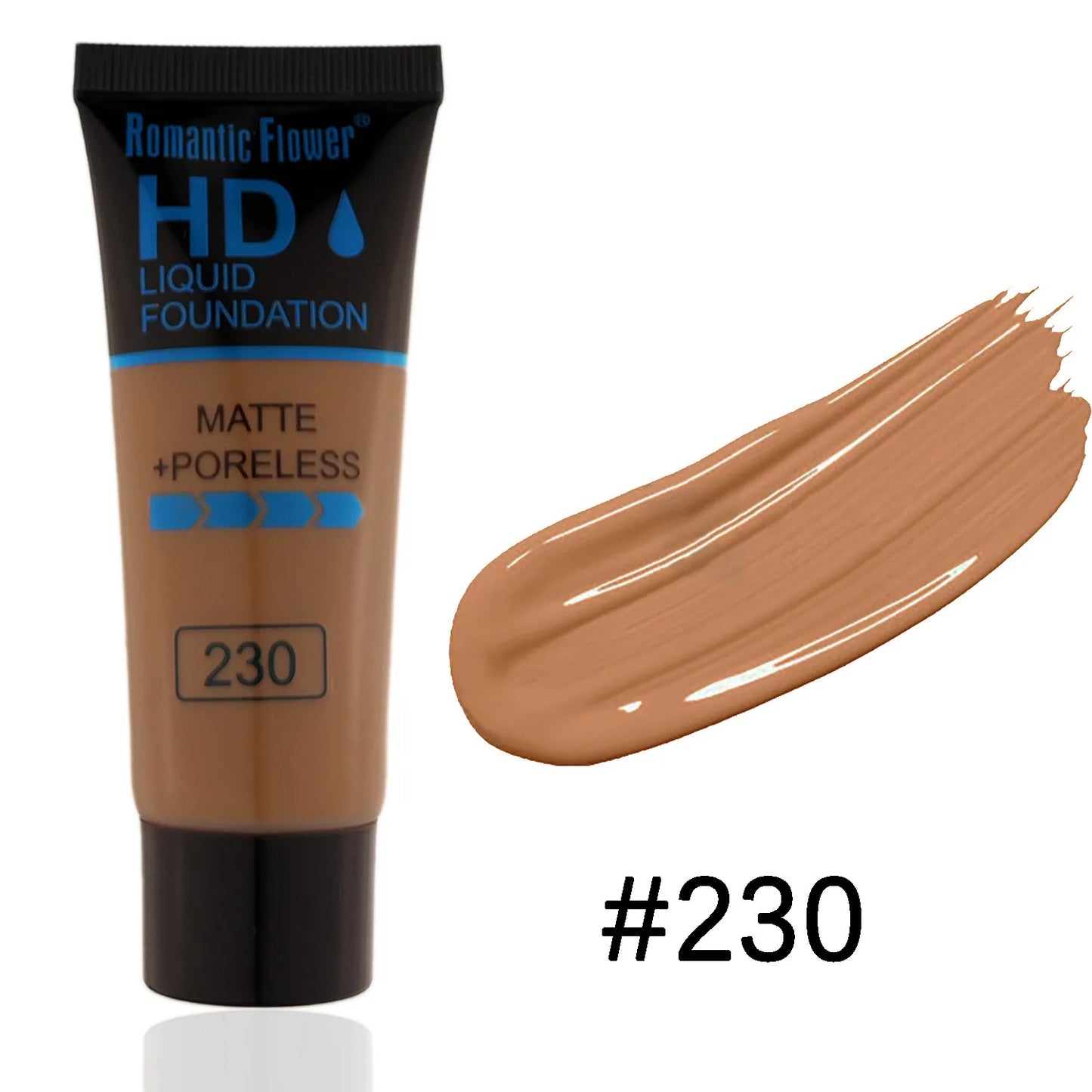 Full Coverage Waterproof Foundation for Deep Skin Tones – 24H Oil-Free & Sweat-Proof Matte Finish