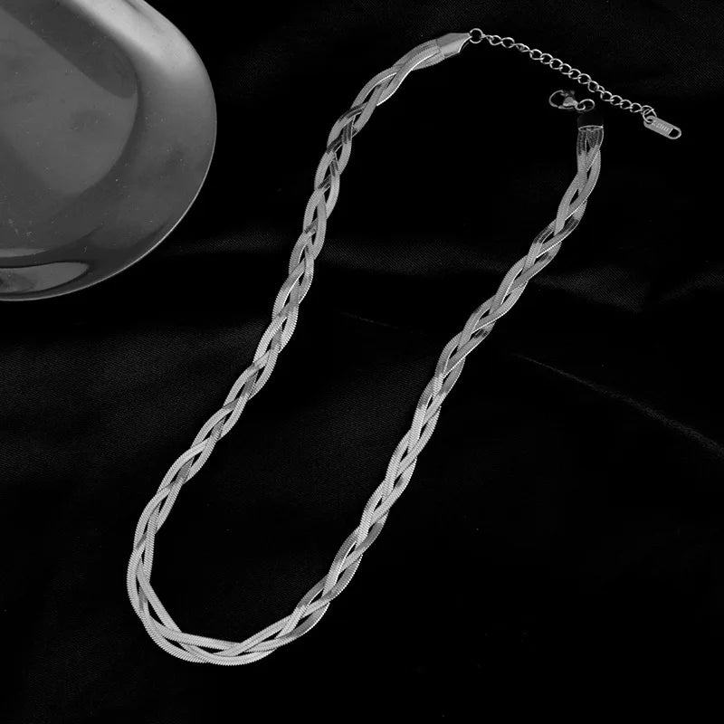 Crossover Snake Chain 3-in-1 Jewelry Set |316L Stainless Steel