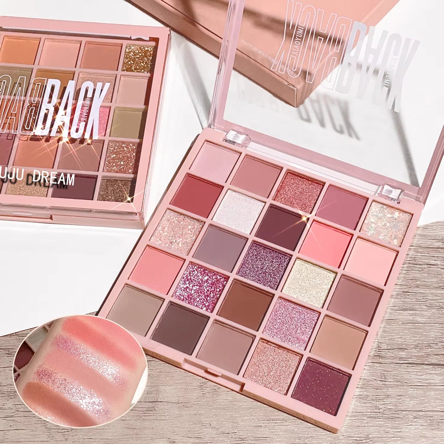 Sunset Earth 25-Color Eyeshadow Palette | High-Pigment Warm Neutrals & Shimmers