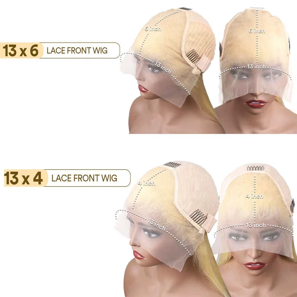 613 Blonde Deep Wave 13x6 HD Lace Front Wig | 40 Inch Real Human Hair | Platinum Curly Frontal