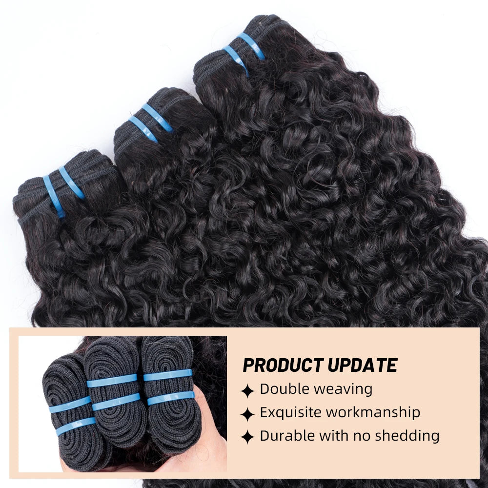 Burmese Curly Human Hair Bundles | 100% Virgin Weave Extensions (1/3/4 Piece Deals)