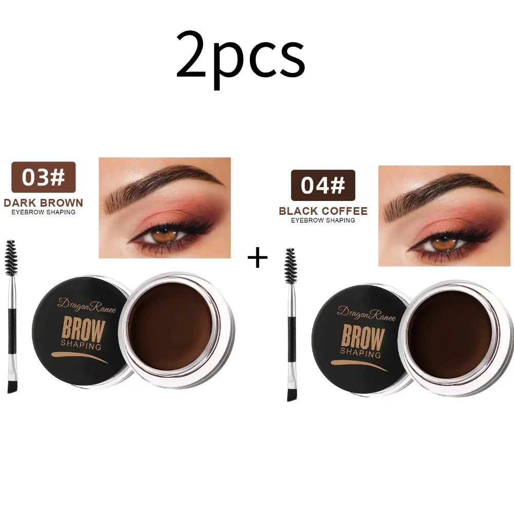 Dragon Ranee Wild Eyebrow Styling Cream: 3D Feathery Brow Soap & Clear Setting Wax
