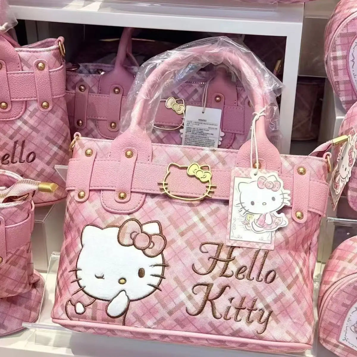 Hello Kitty Kawaii Square Bag | Cute 2-Way Cartoon Handbag & Crossbody | Large Capacity