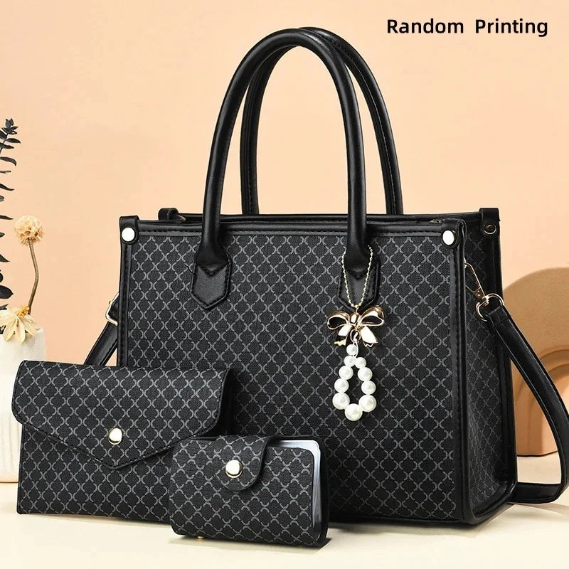 Luxury Large Capacity Shoulder Bag – Sleek Minimalist PU Leather Handbag for Women