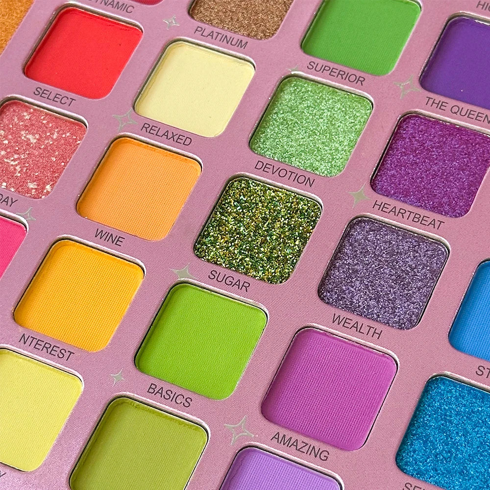 The Ultimate 48-Color Artist Palette | Matte & Shimmer with Pro Brushes