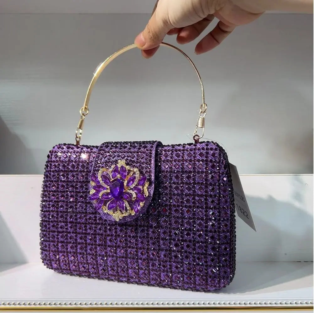 Crystal Rhinestone Evening Clutch – Luxury Wedding & Party Handbag for Women