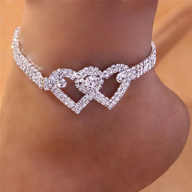 Diamond-Cut Cubic Zirconia Foot Chai