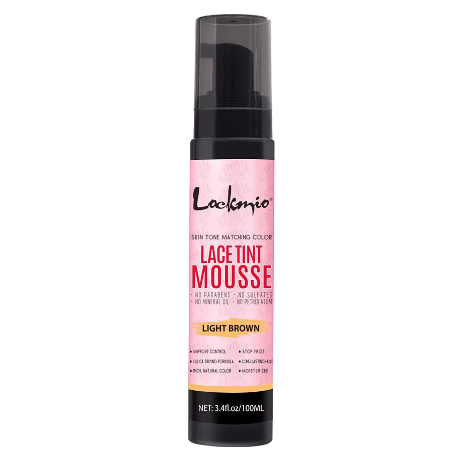 LOCKMIO Natural Lace Tint Spray & Mousse – Invisible Skin-Fitting Wig Dye Mist for Lace Frontals & Mesh