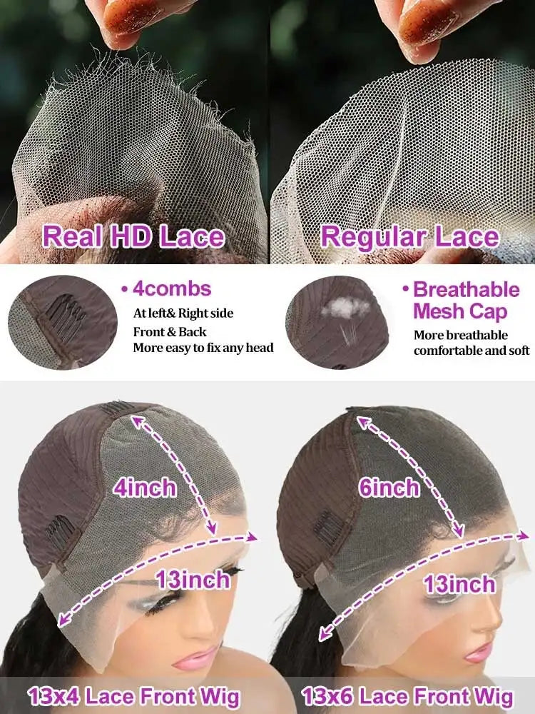 Luxury Loose Deep Wave HD Lace Frontal Wig – 250% Density