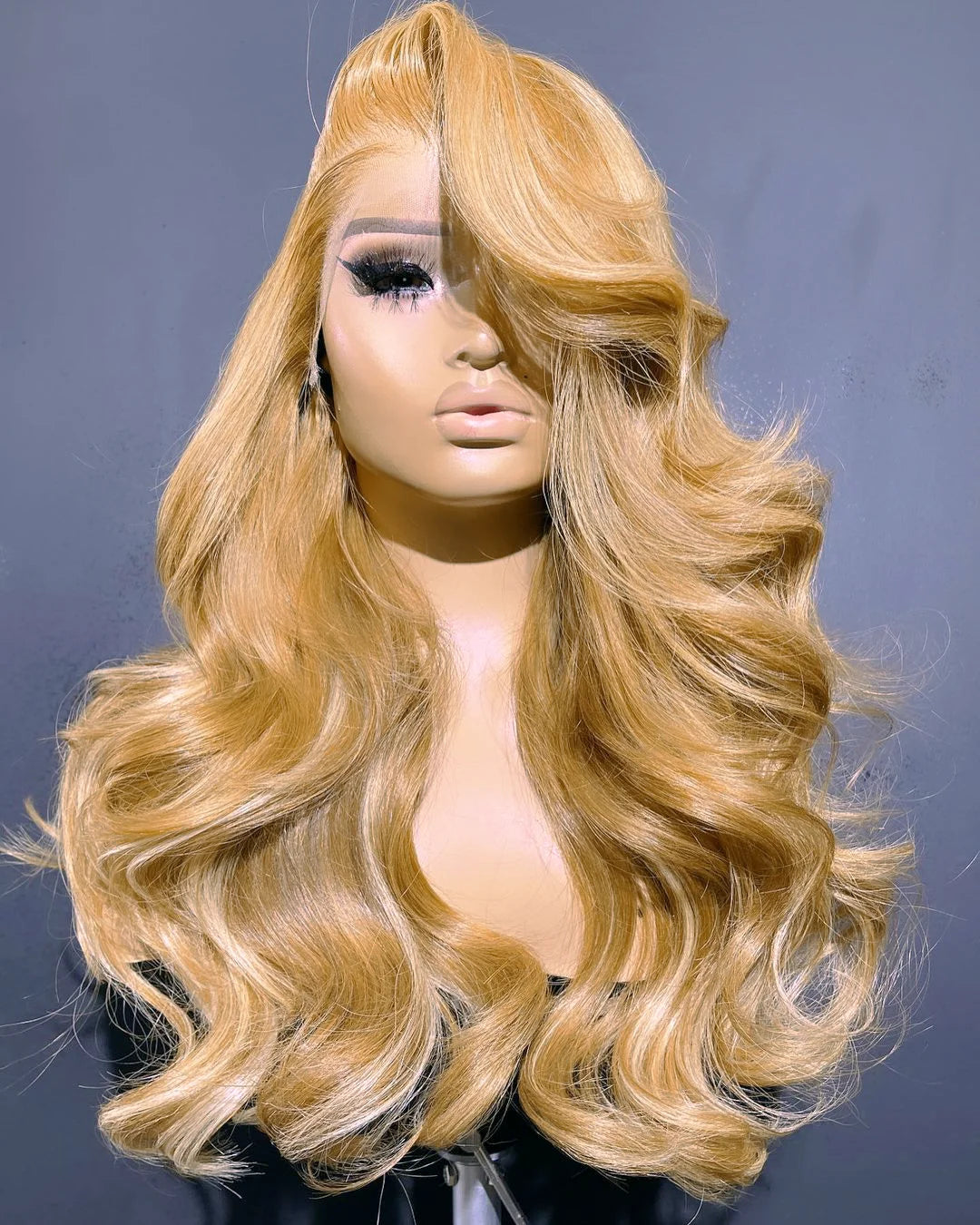 Chocolate Brown Body Wave Lace Front Wig | 13x6 Pre-Cut Glueless Wig | 200% Density Synthetic Hair