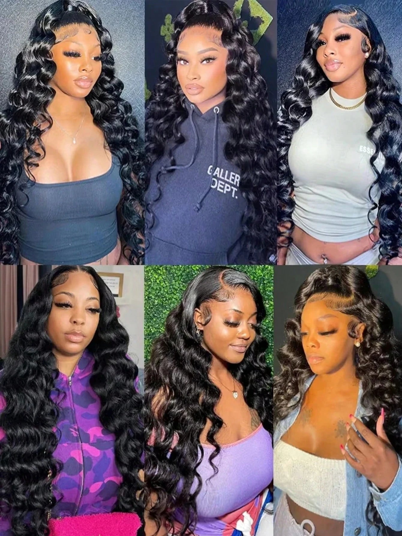 13x6 HD Lace Frontal Wig – 250% Density Loose Natural Wave Brazilian Human Hair (30-40")