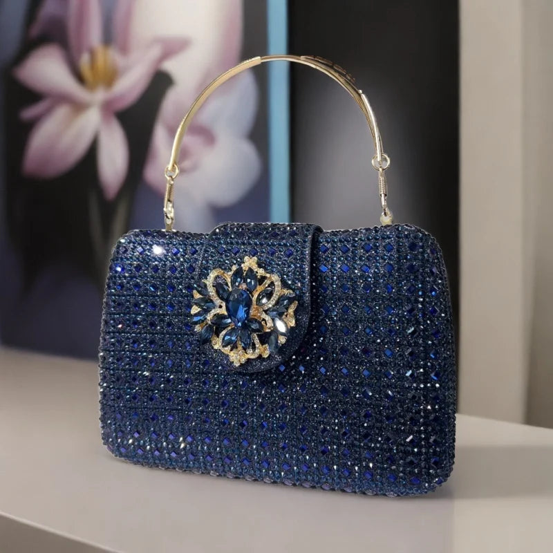 Crystal Rhinestone Evening Clutch – Luxury Wedding & Party Handbag for Women