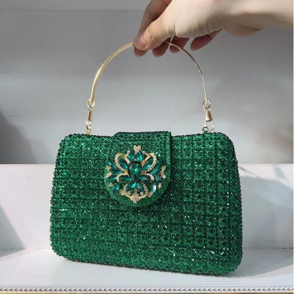 Crystal Rhinestone Evening Clutch – Luxury Wedding & Party Handbag for Women