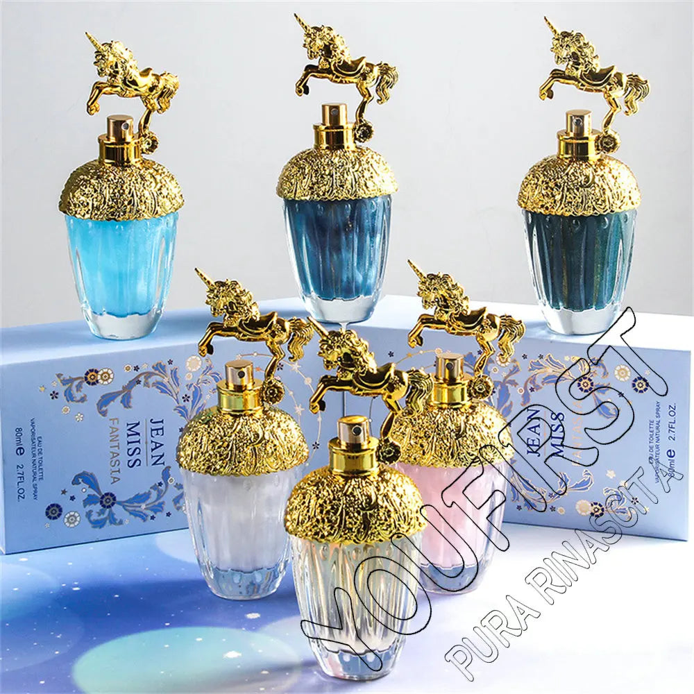 Unicorn Series Women's Perfume - 80ml Natural Floral Spray - Fresh & Long-Lasting Pheromone-Infused Fragrance