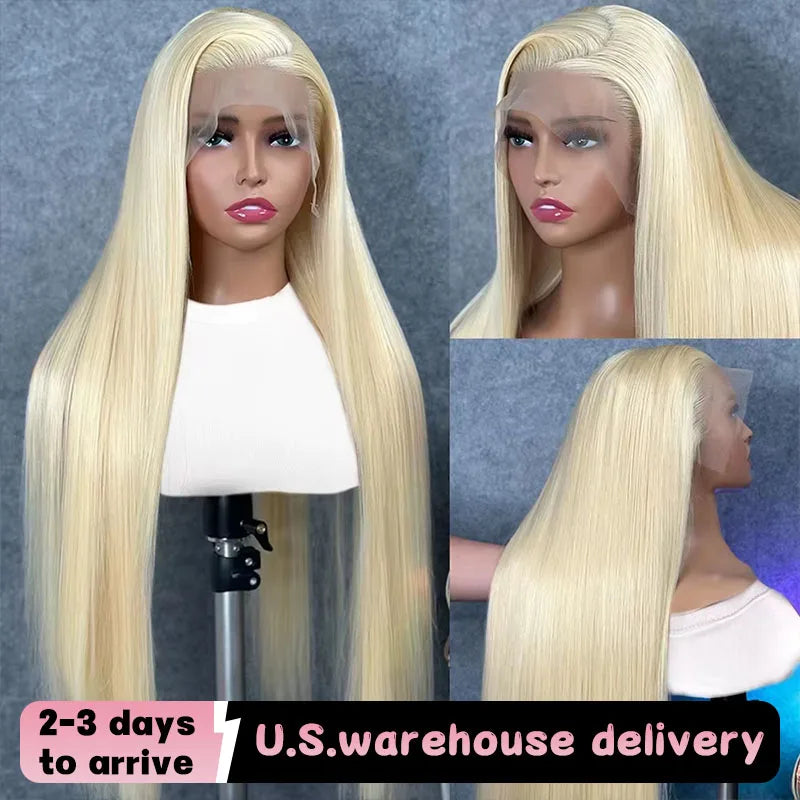 Pre-Plucked 613 Blonde HD Lace Front Wig – 250% Density Body Wave Human Hair