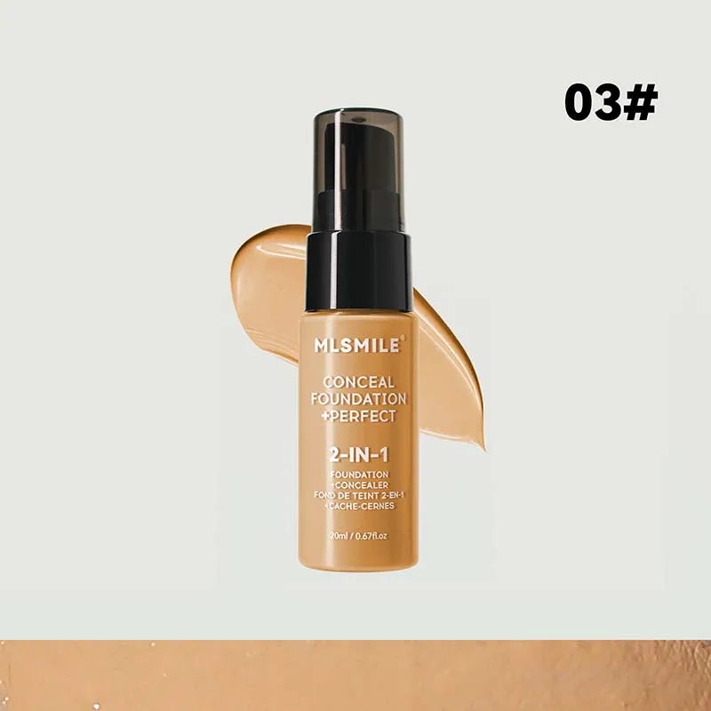 Flawless Matte BB Cream Foundation – Oil-Control, Waterproof, Long-Lasting Full Coverage Concealer Base