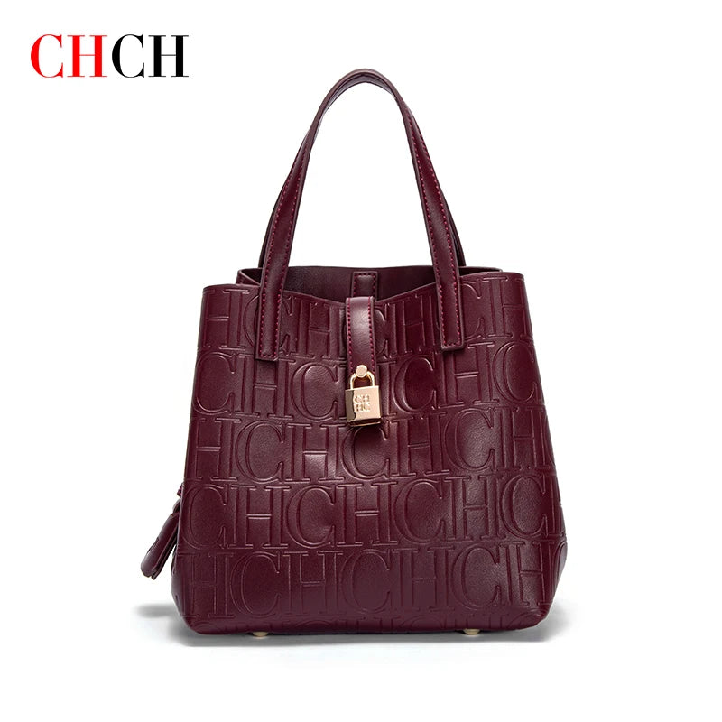 Luxury Embossed Leather Tote Bag for Women ✨