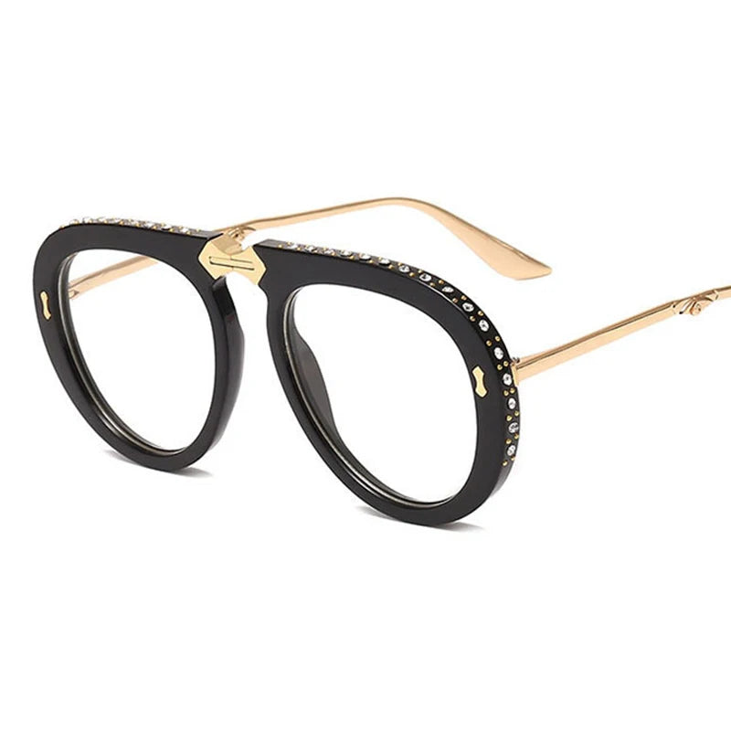 Foldable Retro Diamond Sunglasses – Vintage UV400 Geometric Shades for Men & Women