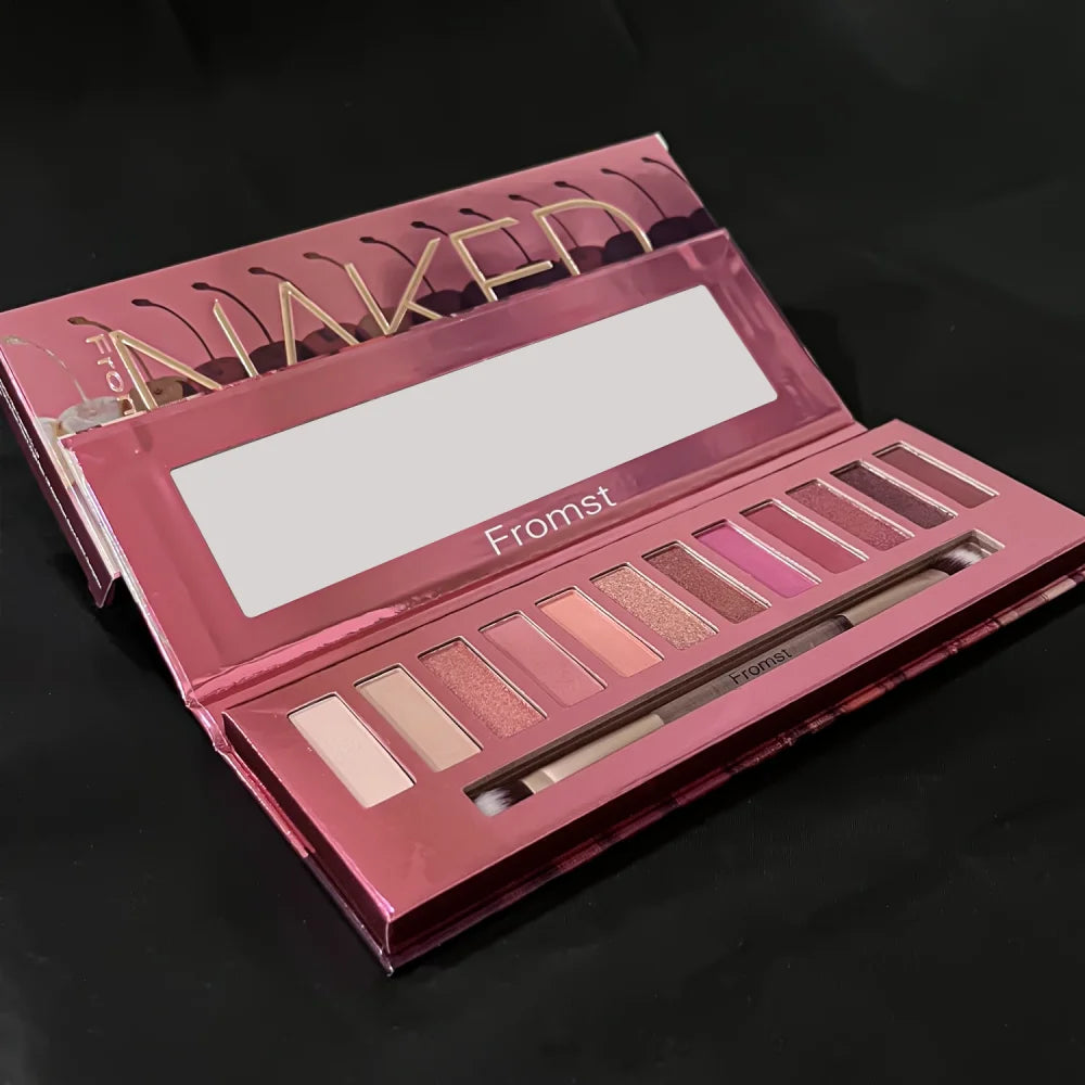 Everyday Glam 12-Color Eyeshadow Palette | Highly Pigmented & Long-Wear Brown to Pink Shades