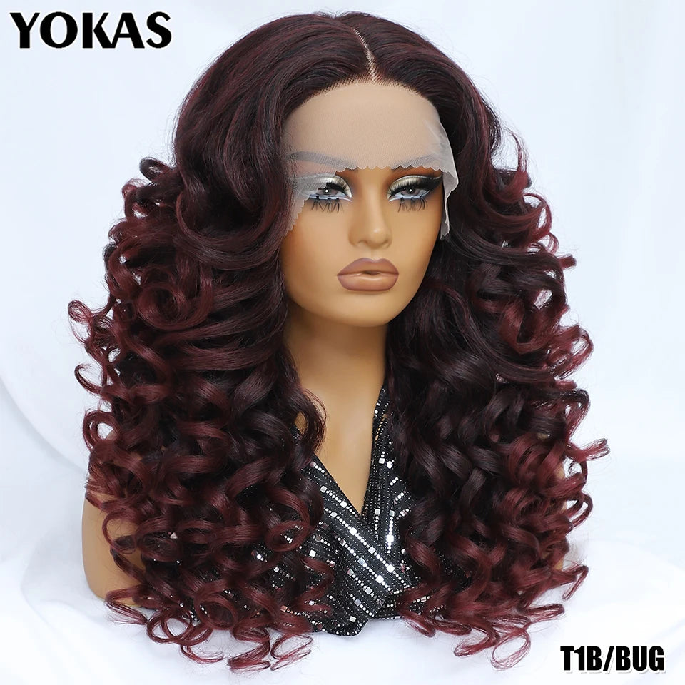 Latisha Lace Front Wigs Synthetic 24 Inch T Part Wigs For Afro Women Latisha Sensational Wigs With Baby Hair For African Female