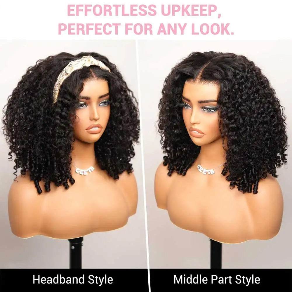 28” Burmese Curly Human Hair Wig – 250% Density 13x4 HD Lace Frontal (Pre-Plucked)