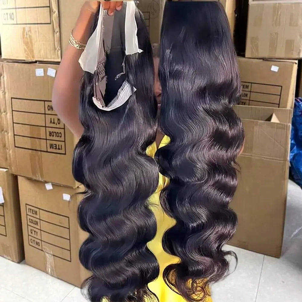 ✨Body Wave Human Hair Wig – 250% Density, 13x6 HD Lace Front, 5x5 Glueless Closure Wig, Pre-Plucked