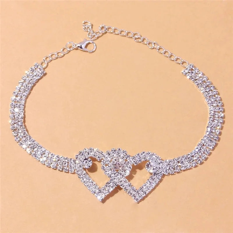 Diamond-Cut Cubic Zirconia Foot Chai