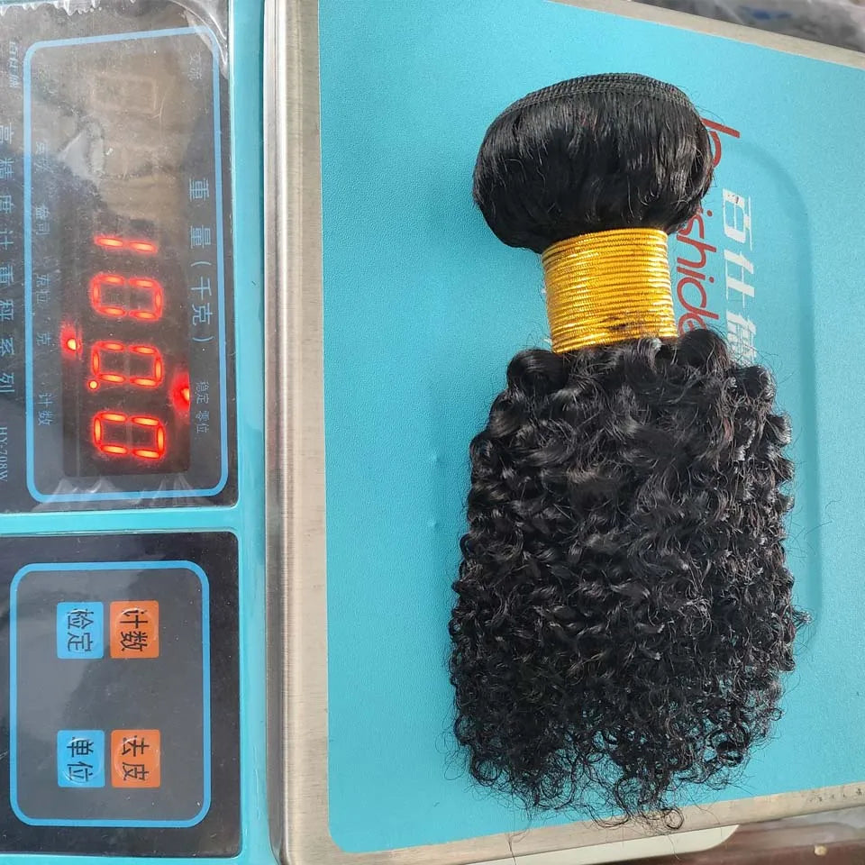 Mongolian Kinky Curly Human Hair Bundles | 8–30 Inch Natural Curly Virgin Hair Weave Bundles