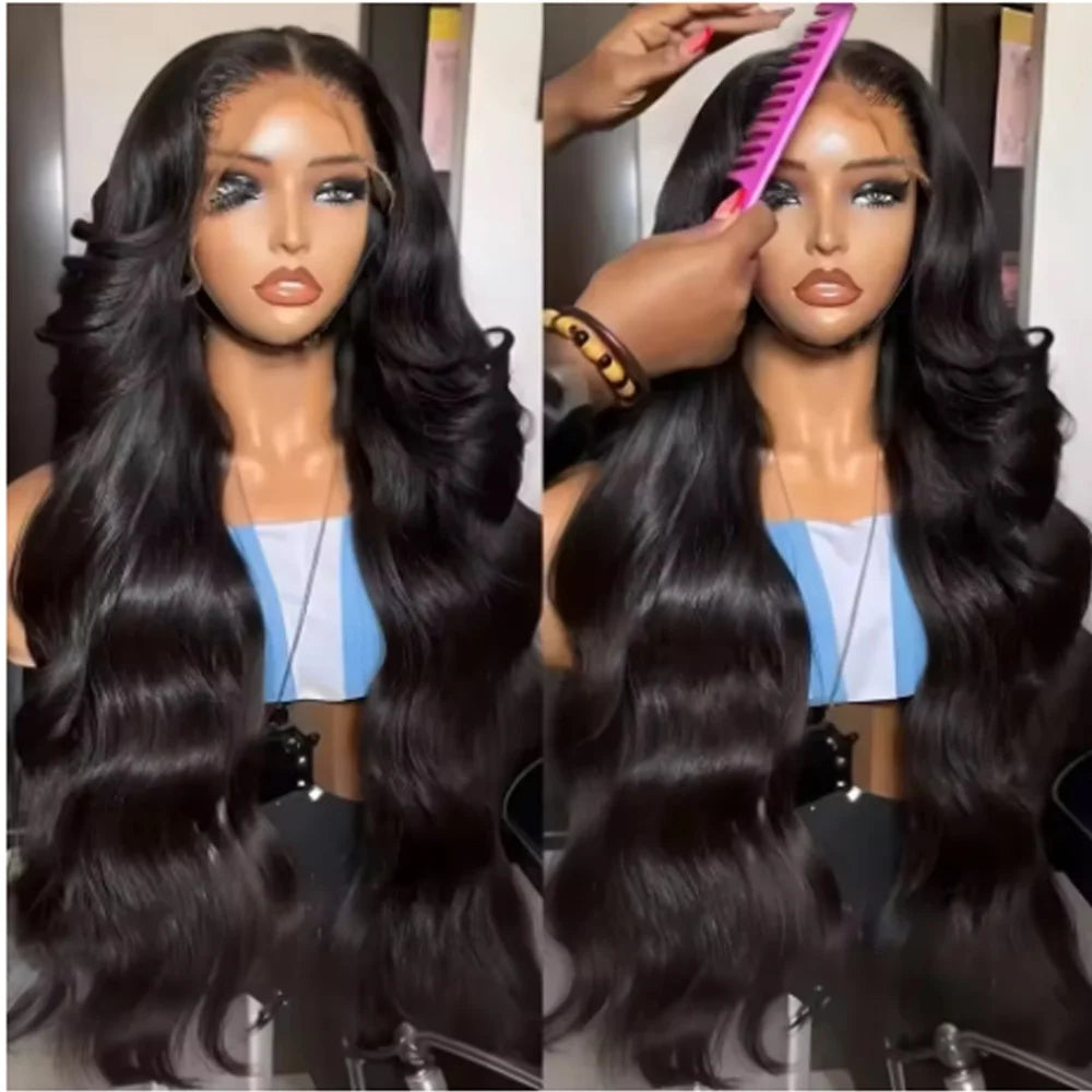 ✨ Luxury Brazilian Body Wave Wig – 13x6 HD Lace Front Human Hair Wig, Glueless & Pre-Plucked for a Natural Hairline
