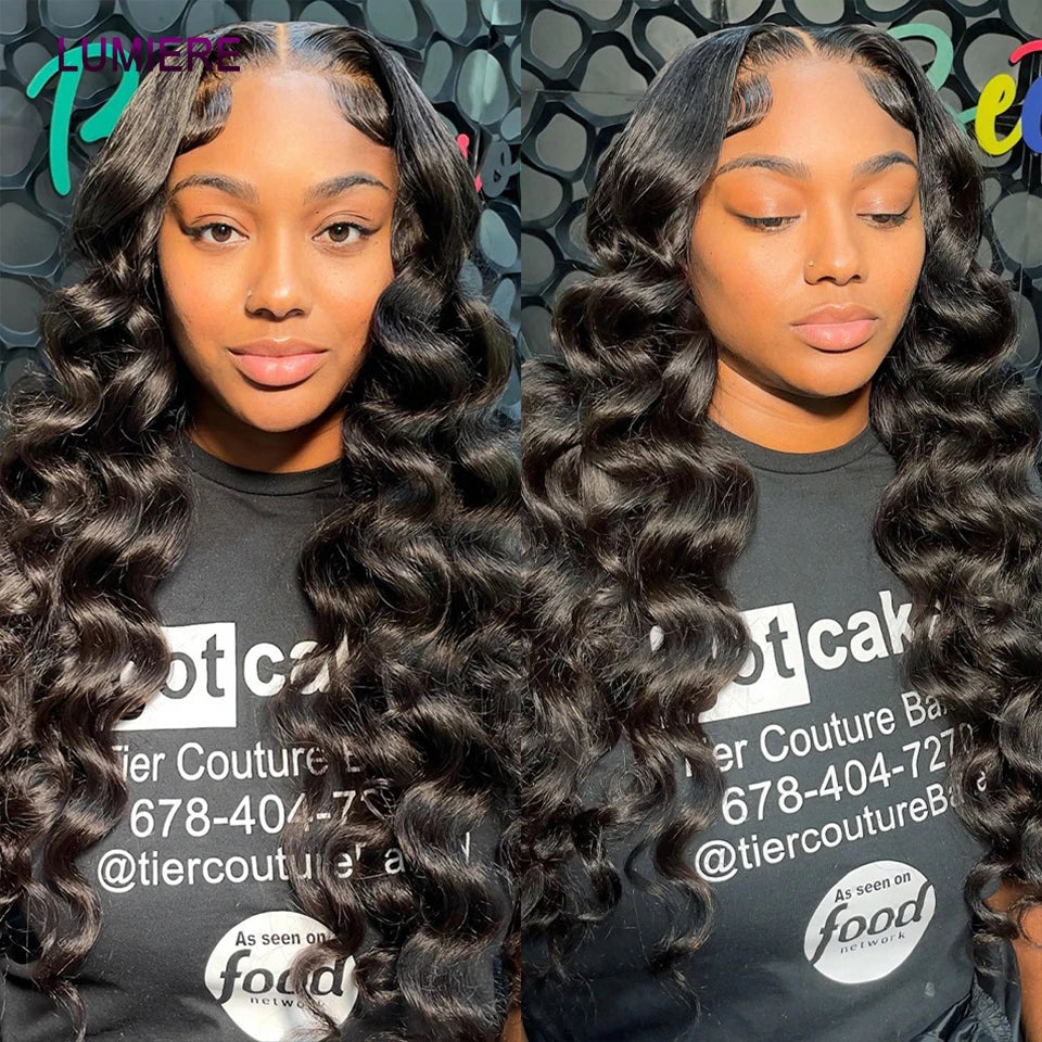 16A Grade Raw Virgin Peruvian Loose Deep Wave - 30" Bundles with HD Transparent Closure - 100% Unprocessed Human Hair Extension Set