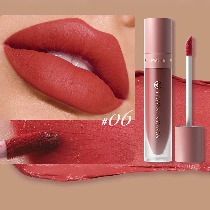 DUNUF Smooth Velvet Matte Lipstick – 3D Plumping & Waterproof