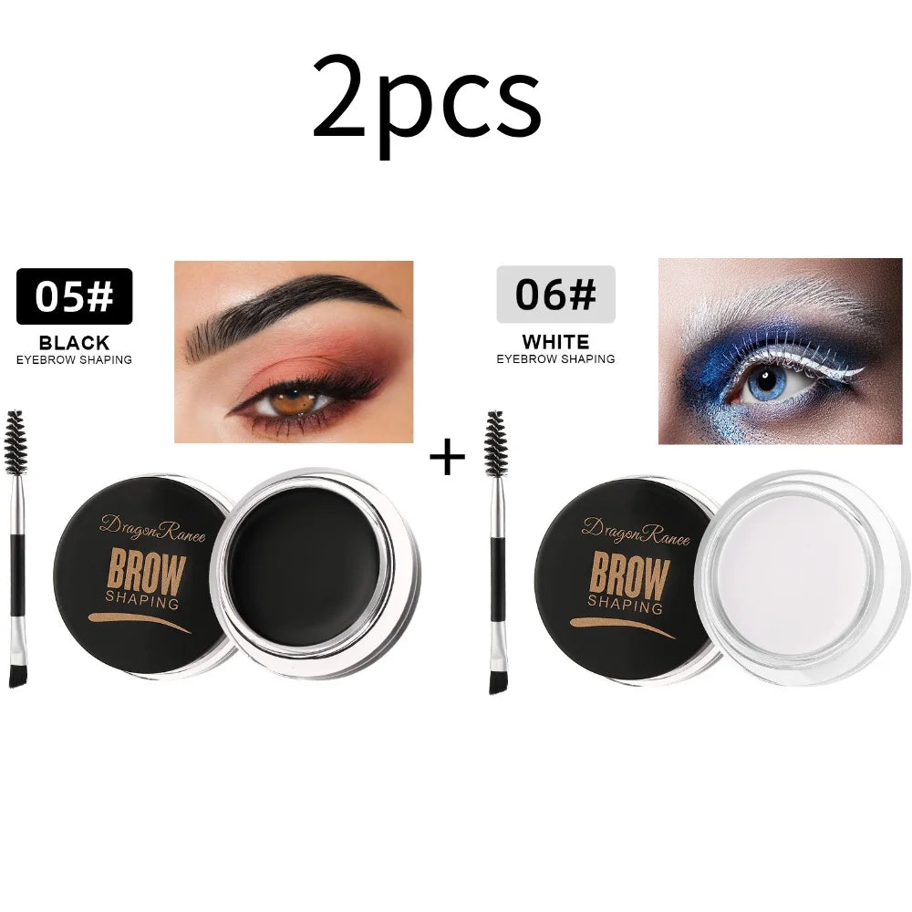 Dragon Ranee Wild Eyebrow Styling Cream: 3D Feathery Brow Soap & Clear Setting Wax