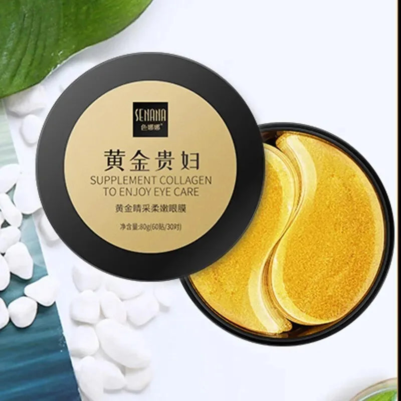 Gold Collagen Crystal Eye Mask Set (60 Pcs) | Hydrating & Refreshing Skin Care
