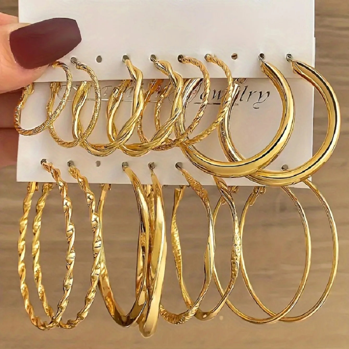 Gold Mobius Twisted Hoop Earrings | Minimalist Geometric Circular Studs