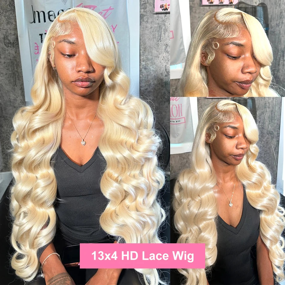 Ultra-Long 30-40” Honey Blonde Body Wave Wig | Melted HD Transparent Lace | 100% Virgin Human Hair Frontal