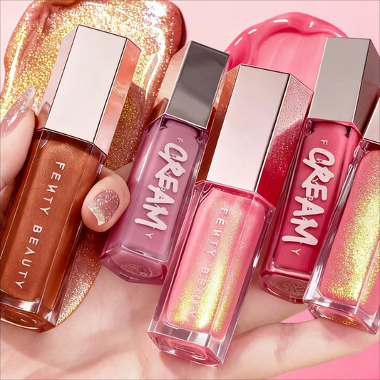 Moisten & Shine Lip Glaze – Reflective Glitter Finish & Plumping Effect