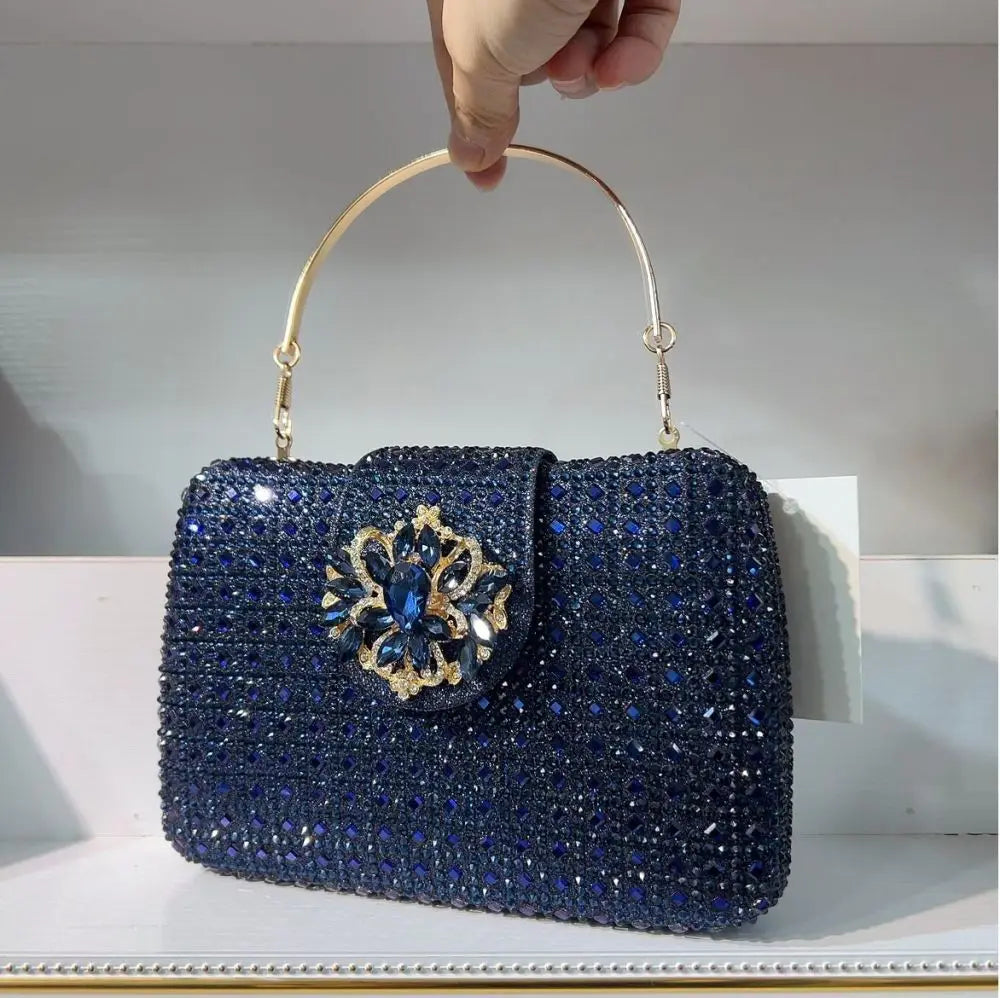 Crystal Rhinestone Evening Clutch – Luxury Wedding & Party Handbag for Women