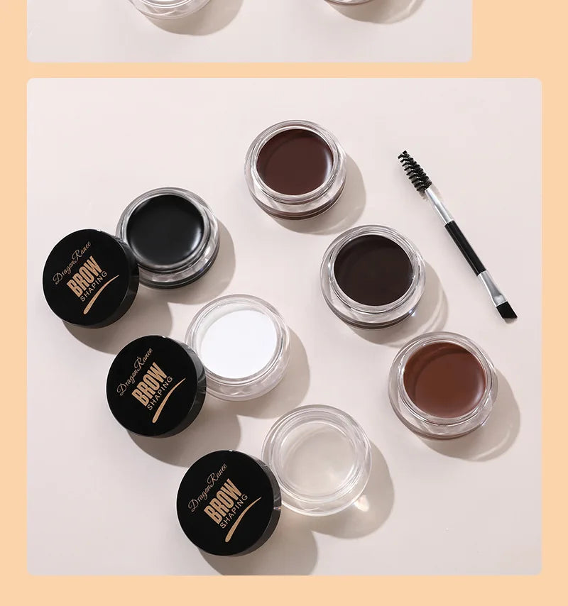 Dragon Ranee Wild Eyebrow Styling Cream: 3D Feathery Brow Soap & Clear Setting Wax