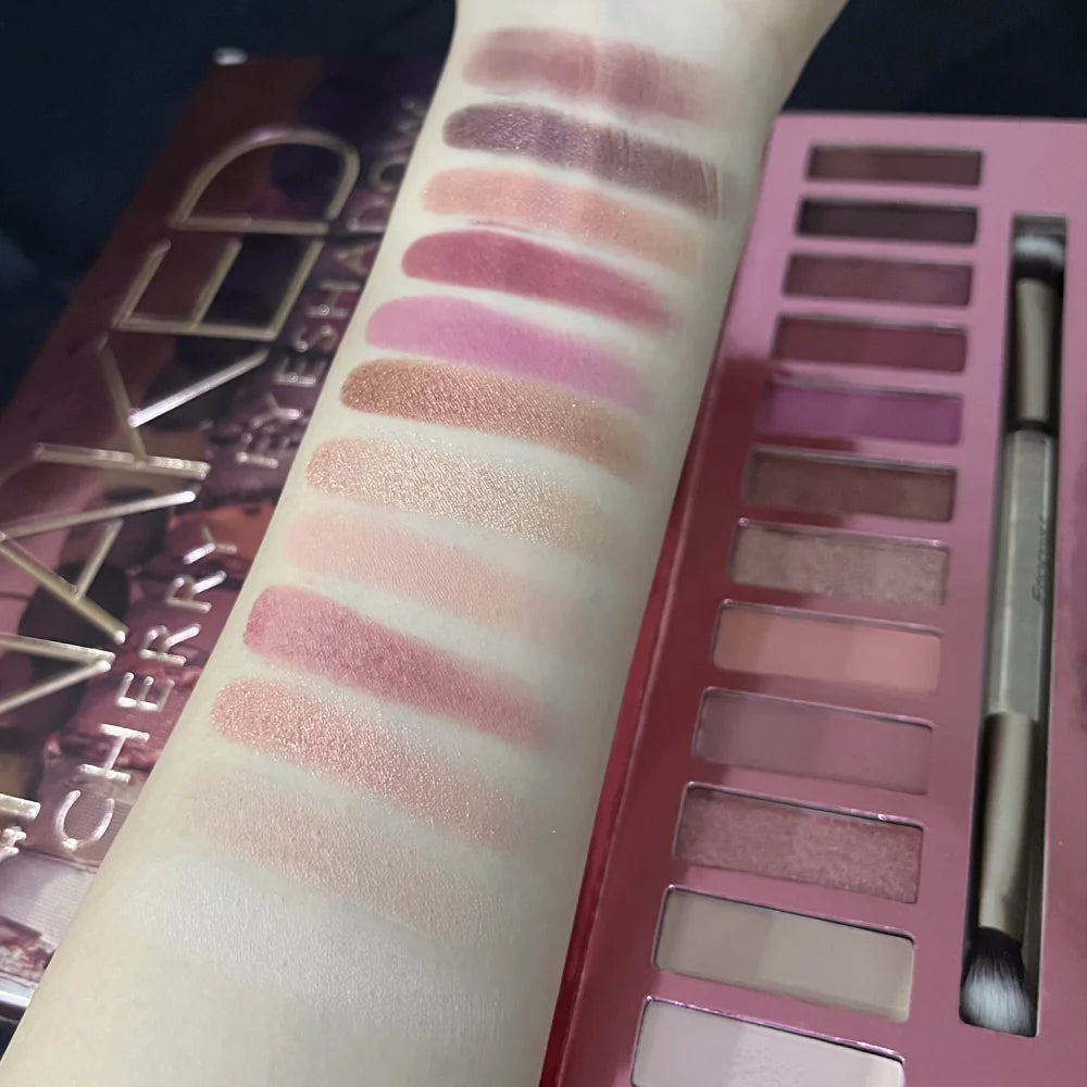 Everyday Glam 12-Color Eyeshadow Palette | Highly Pigmented & Long-Wear Brown to Pink Shades