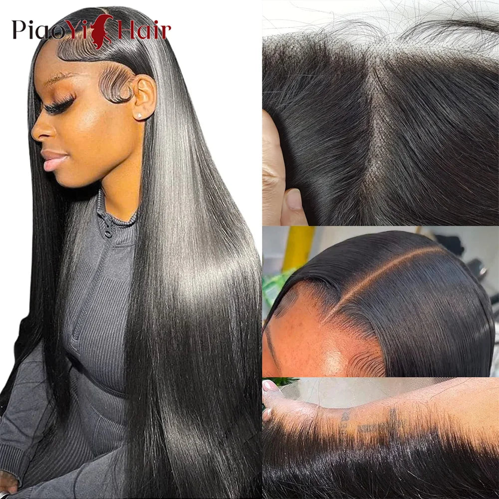 Straight Brazilian Human Hair Wig – HD Lace Frontal 13x6, 13x4 & Lace Closures (4x4, 5x5, 6x6, 2x6) – Pre-Plucked Natural Hairline