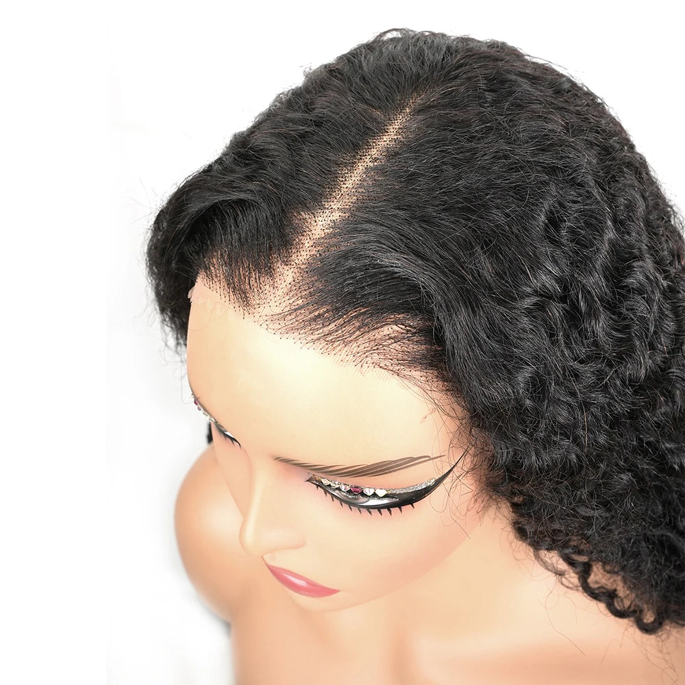 Ultra-Long 46" Burmese Curly Human Hair Wig | HD Lace Frontal & Glueless 7x6 Options | 200% Density