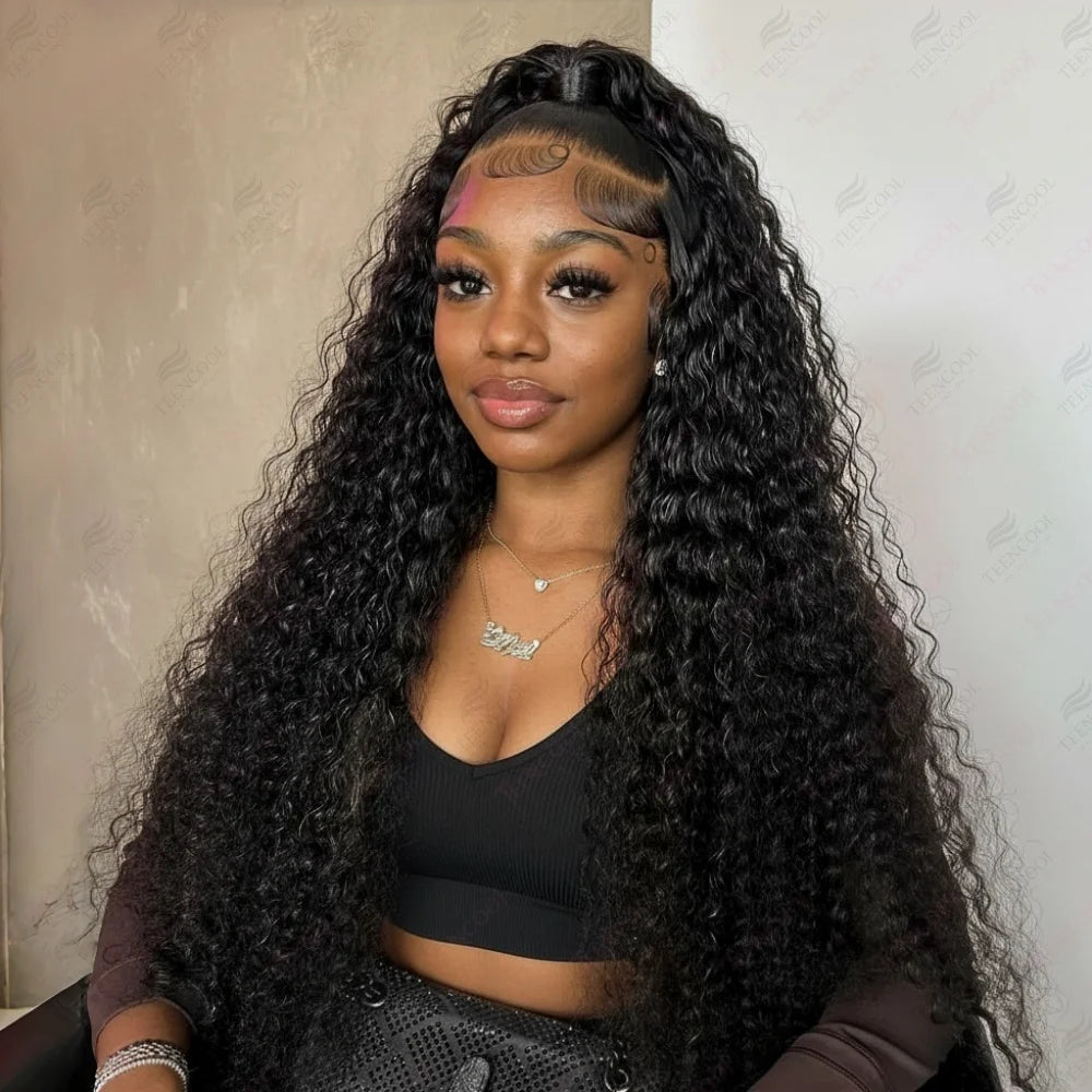 HD Lace Frontal Wig – 13x6 Loose Deep Wave Burmese Human Hair Wig, Pre-Plucked Natural Color