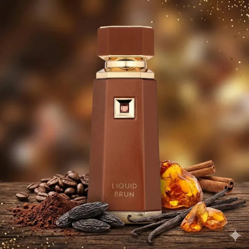French Avenue Liquid Brun Eau de Parfum - 3.4 oz (100ml) | Premium Woody Arab Perfume for Men