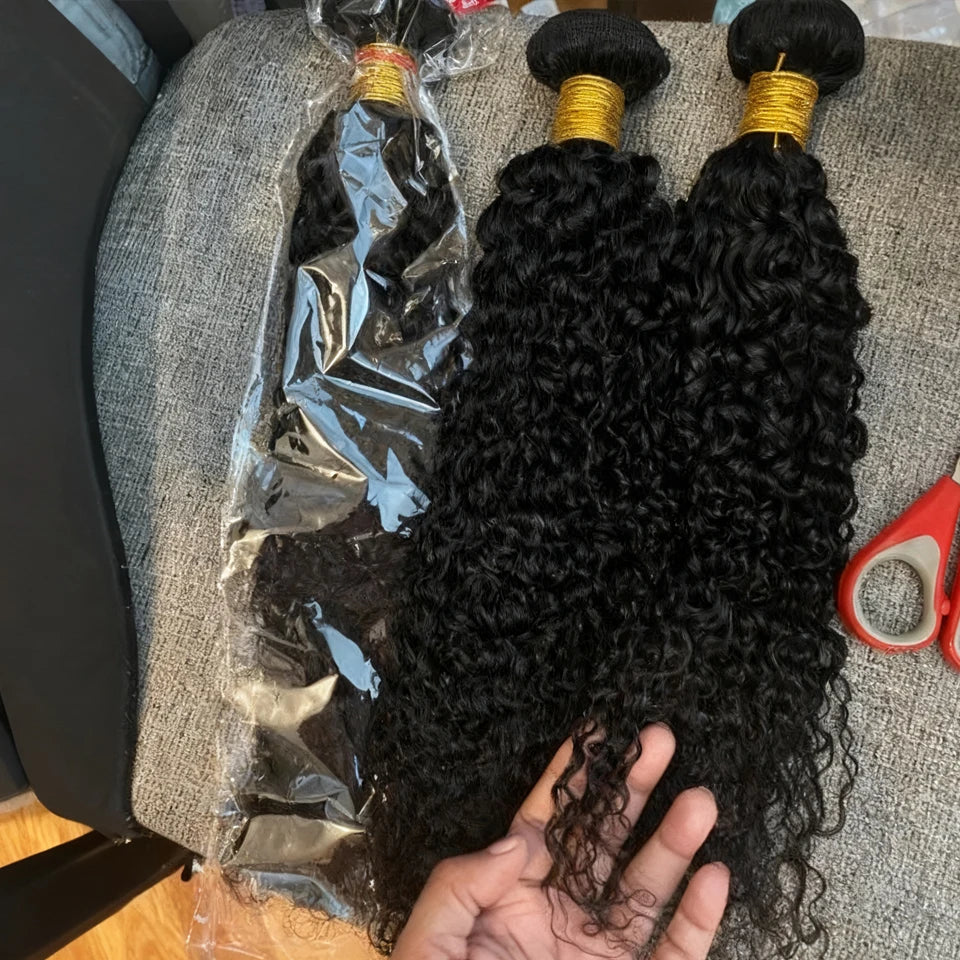 Mongolian Kinky Curly Human Hair Bundles | 8–30 Inch Natural Curly Virgin Hair Weave Bundles