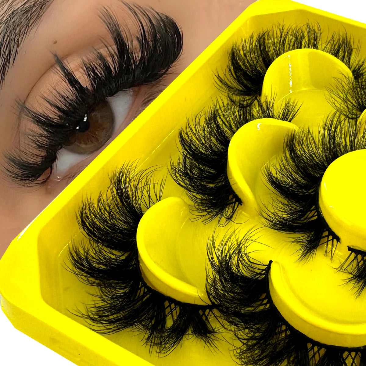 MKYDCG Russian Volume 3D Faux Mink Lashes - Dramatic Salon Extension Look Strip Lashes