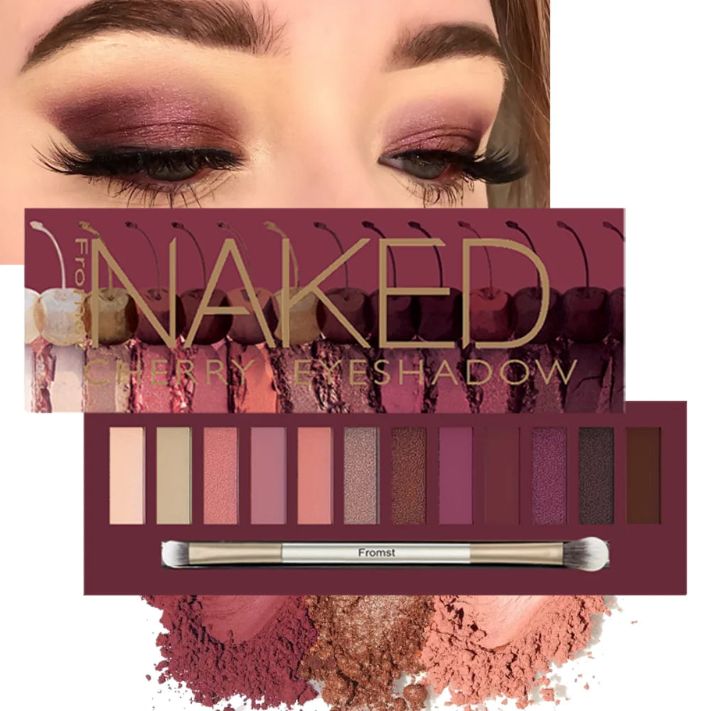 Everyday Glam 12-Color Eyeshadow Palette | Highly Pigmented & Long-Wear Brown to Pink Shades