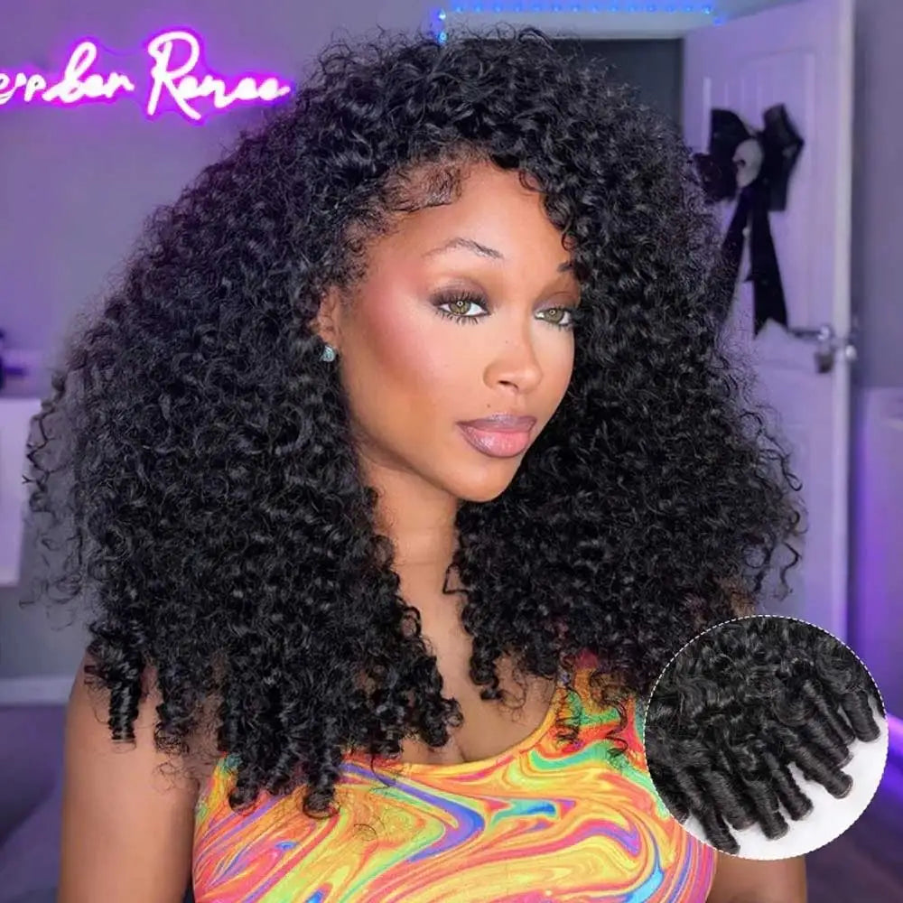 28” Burmese Curly Human Hair Wig – 250% Density 13x4 HD Lace Frontal (Pre-Plucked)
